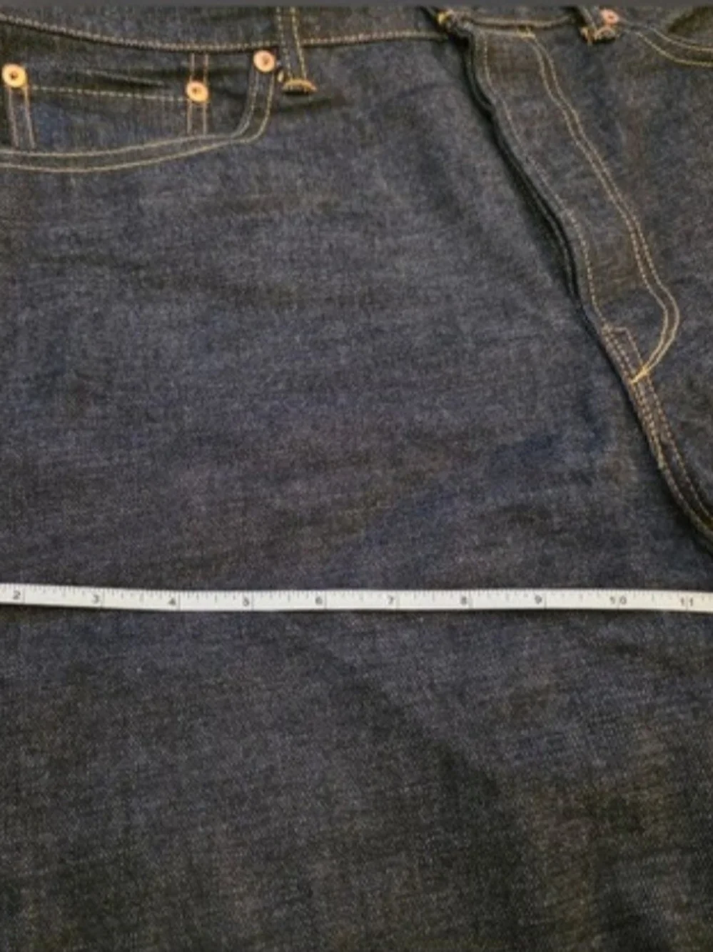 Men's Dark Blue Denim Jeans - Classic Straight Fit